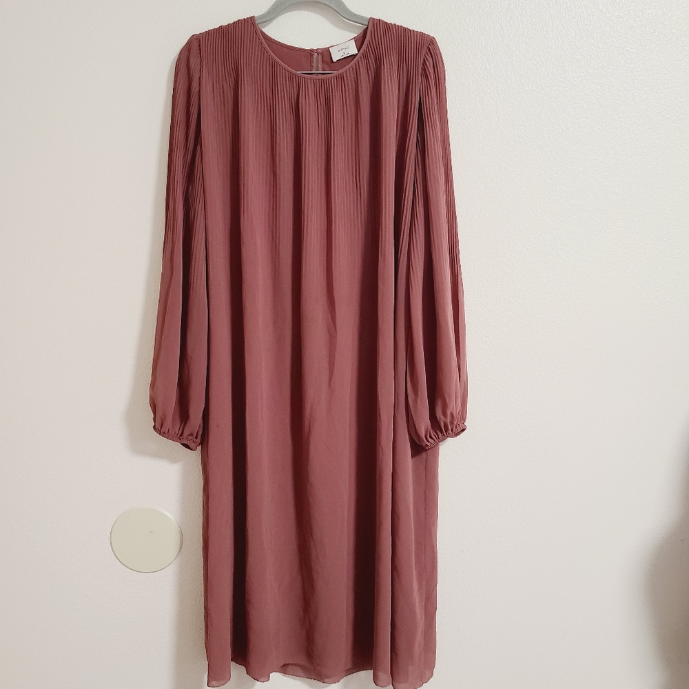 Wilfred Mauve Pleated Dress